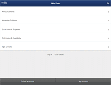 Tablet Screenshot of help.outskirtspress.com